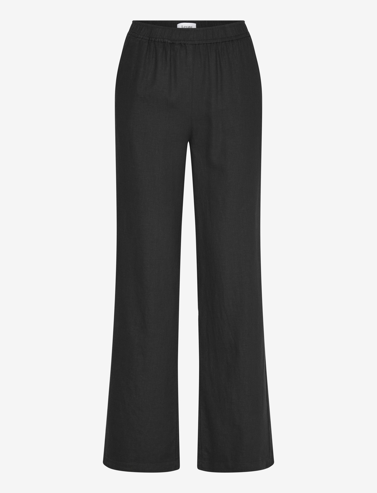 Levete Room - LR-NAJA - bukser med brede ben - 9999 black - 1