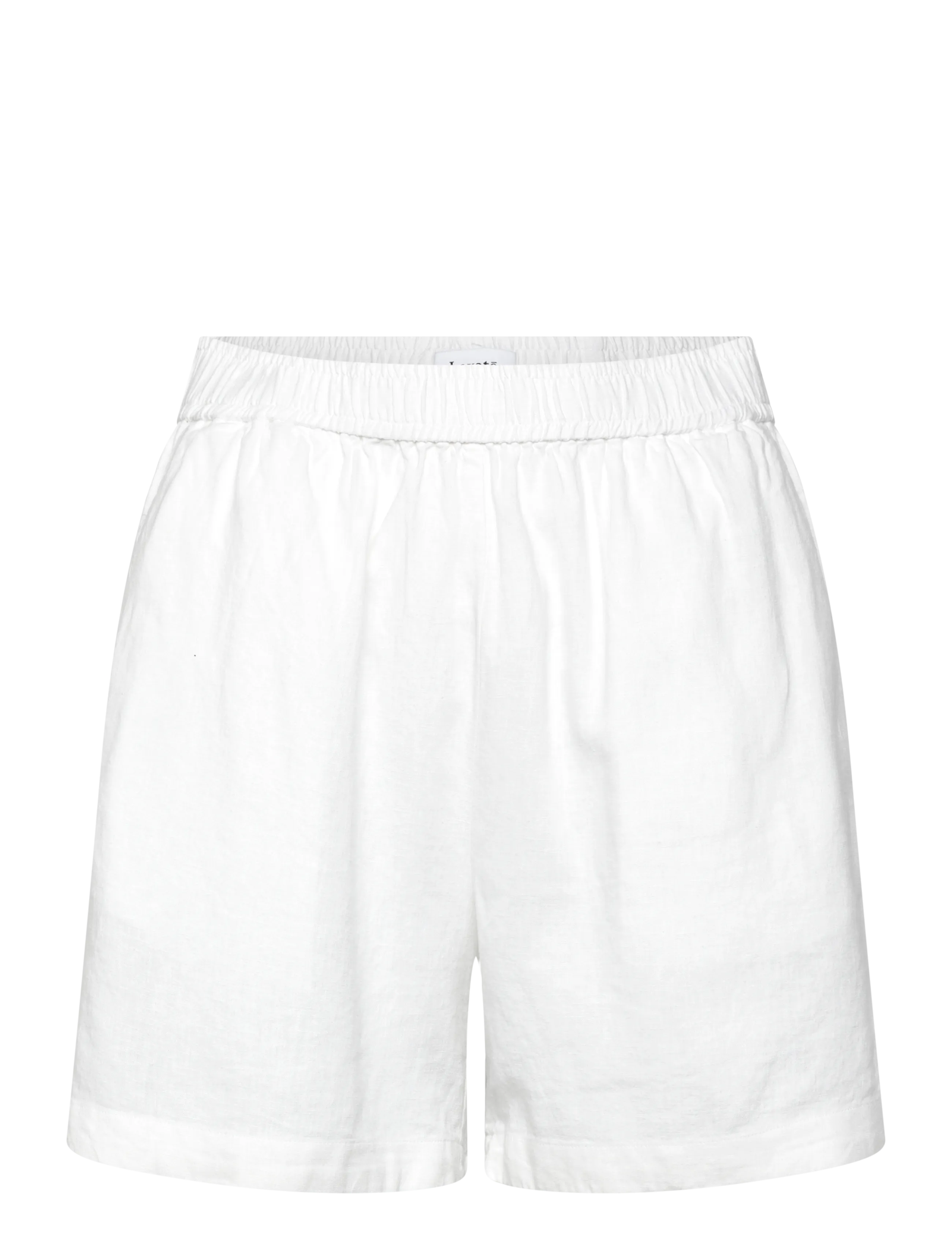 Levete Room LR-NAJA - Linen shorts - 1000 WHITE / white