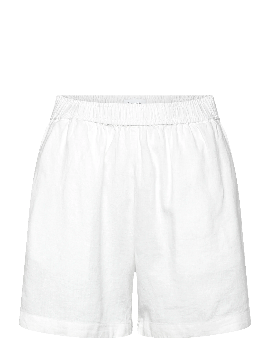 Levete Room - LR-NAJA - linen shorts - 1000 white - 1