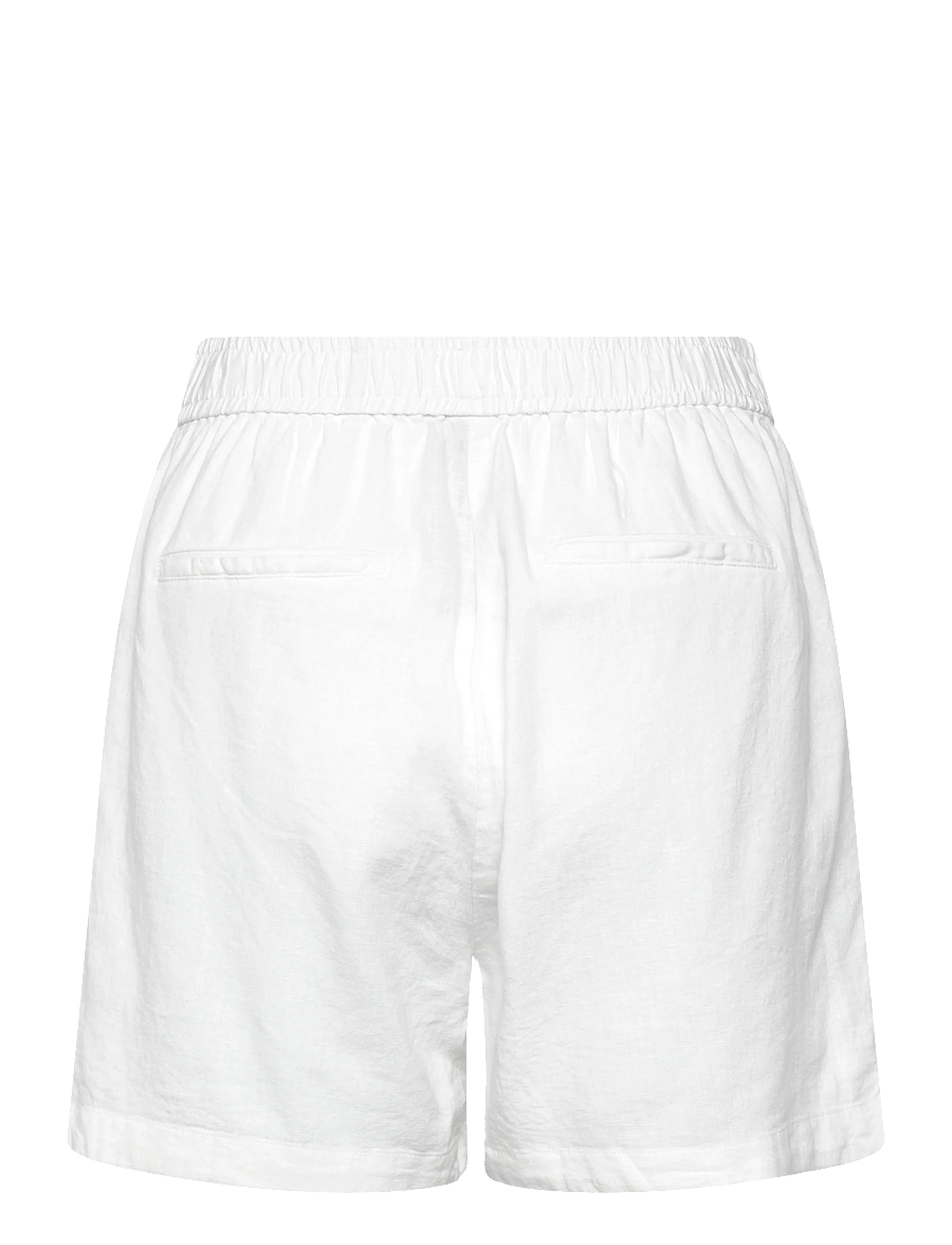 Levete Room - LR-NAJA - linen shorts - 1000 white - 2