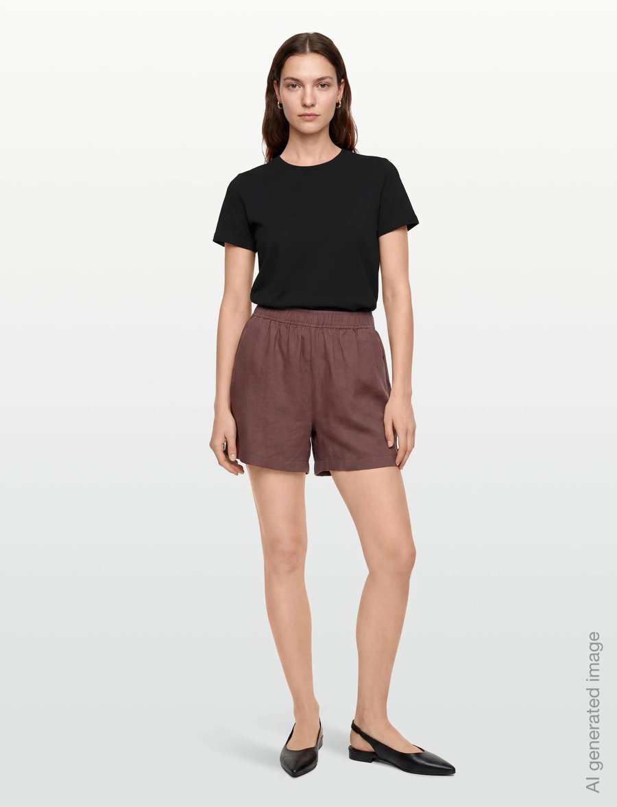 Levete Room - LR-NAJA - hørshorts - 8851 - shopping bag - 0