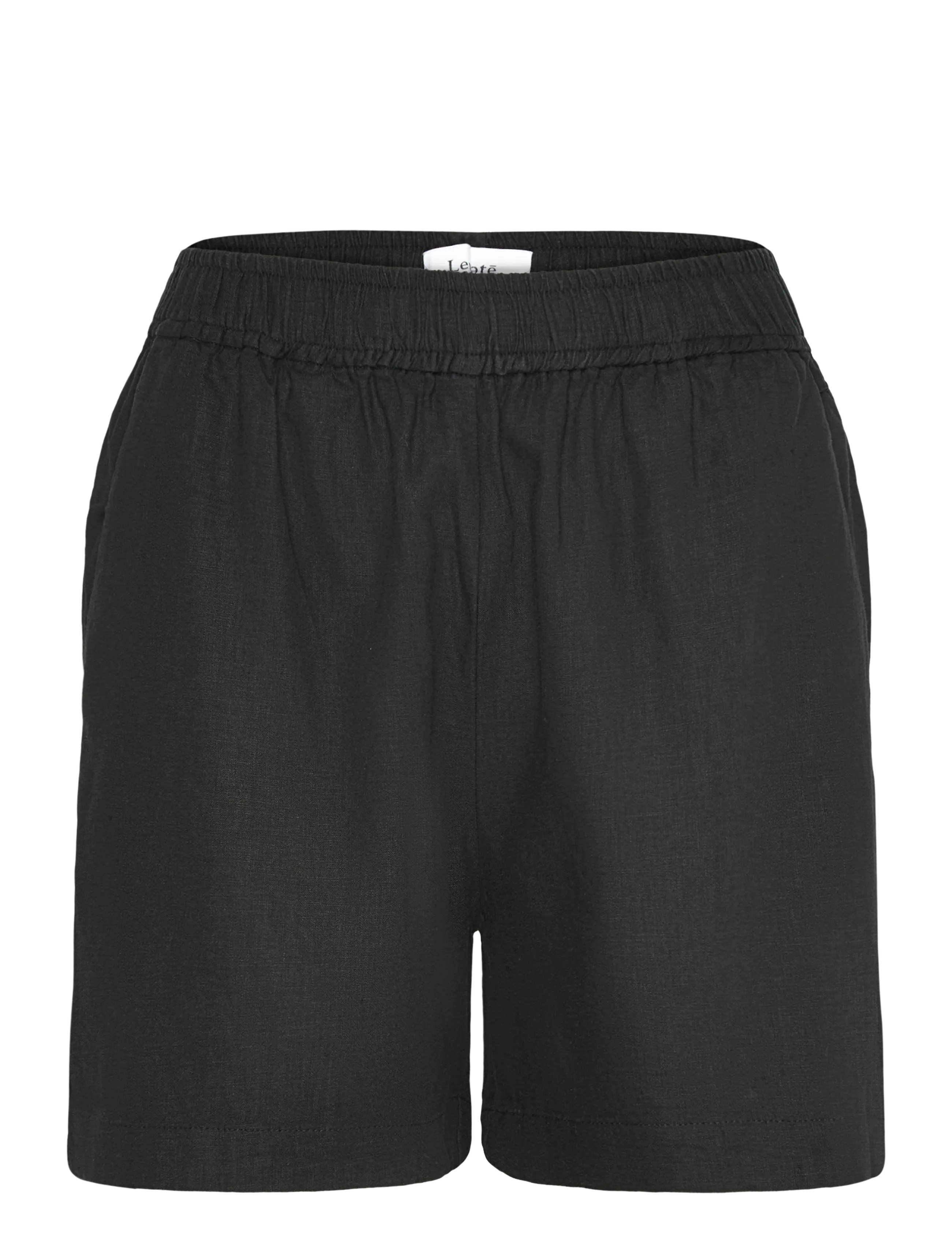 Levete Room LR-NAJA - Leinen-Shorts - 9999 BLACK / black