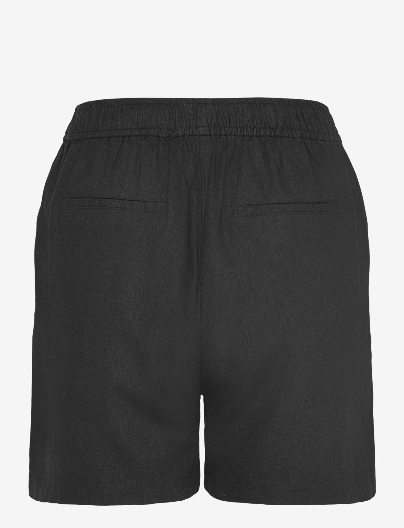 Levete Room - LR-NAJA - linen shorts - 9999 black - 1