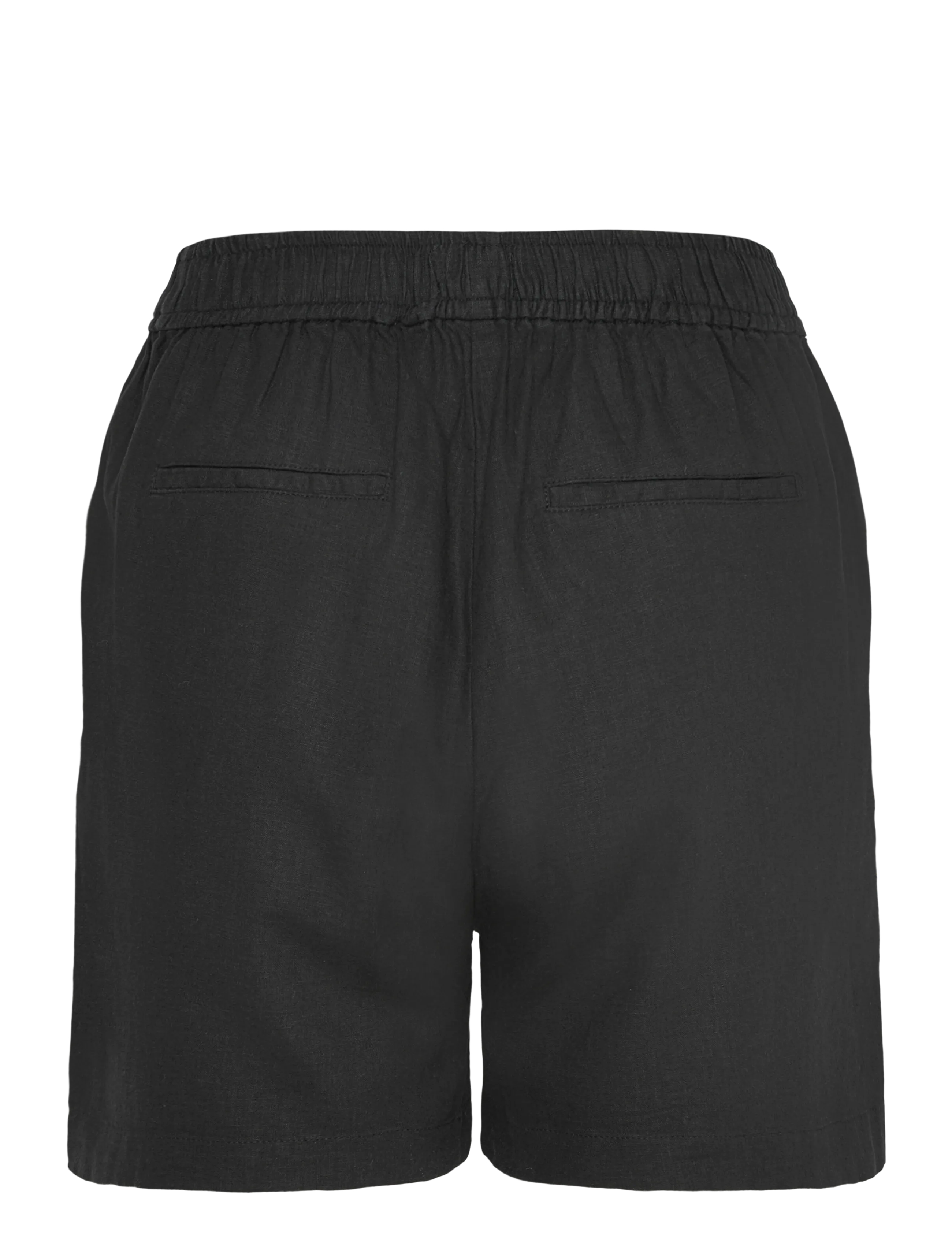 Levete Room - LR-NAJA - linen shorts - 9999 black - 1