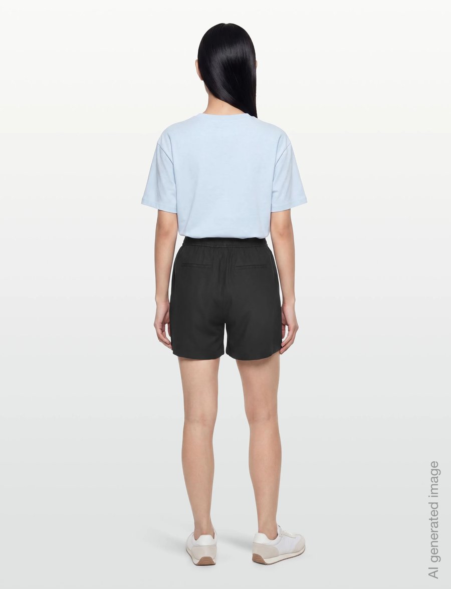 Levete Room - LR-NAJA - hørshorts - 9999 black - 4