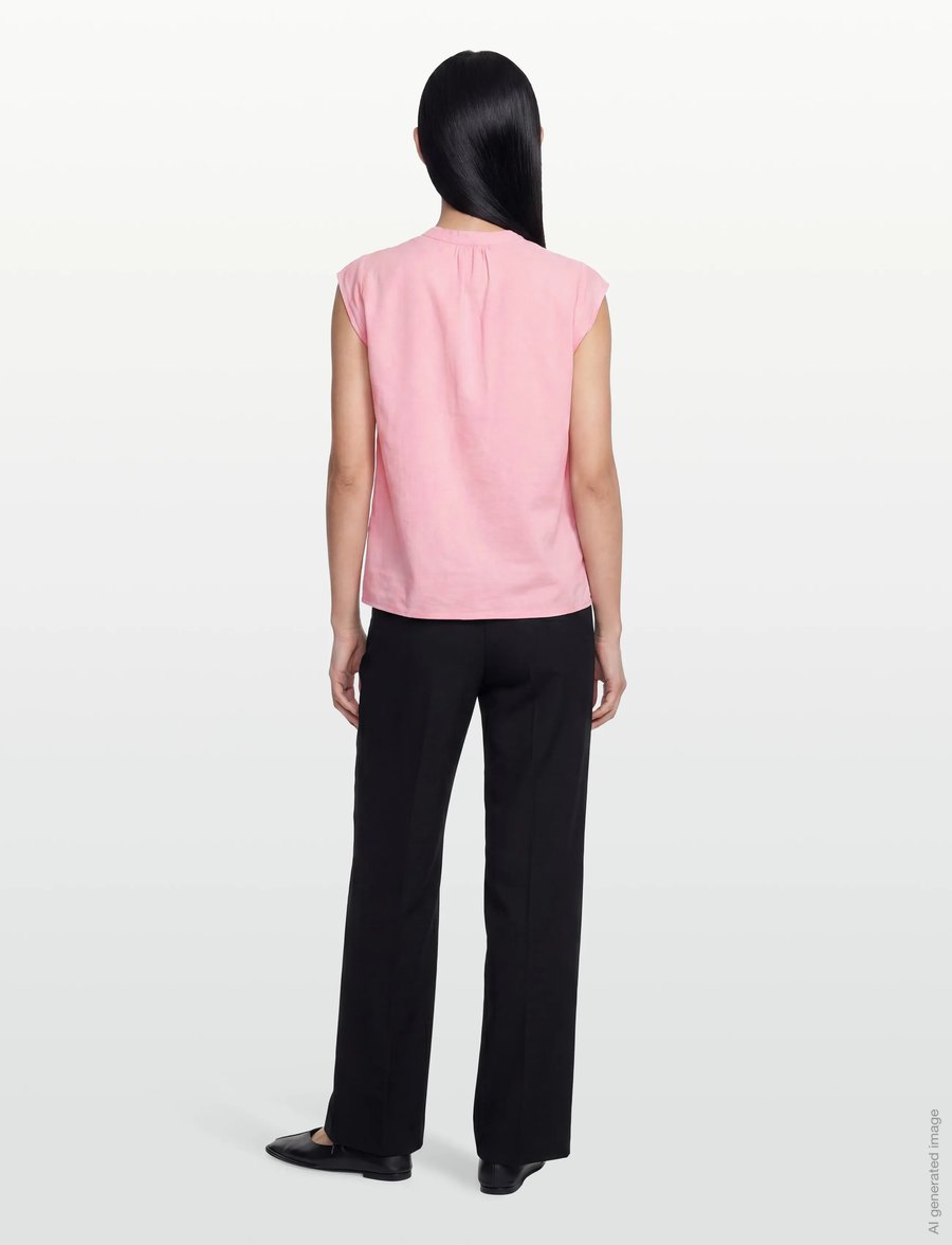 Levete Room - LR-NAJA - kurzärmelige blusen - 4120 rose - 4
