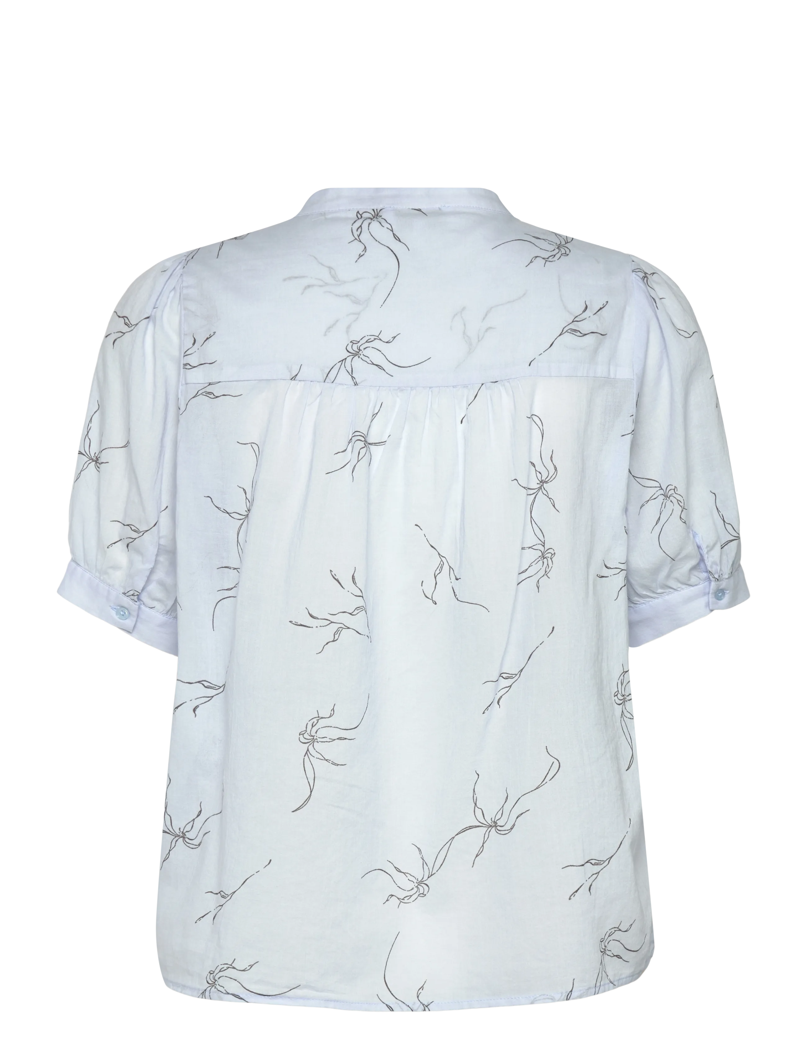 Levete Room - LR-PORTIA - short-sleeved blouses - 6262c - heather combi - 2