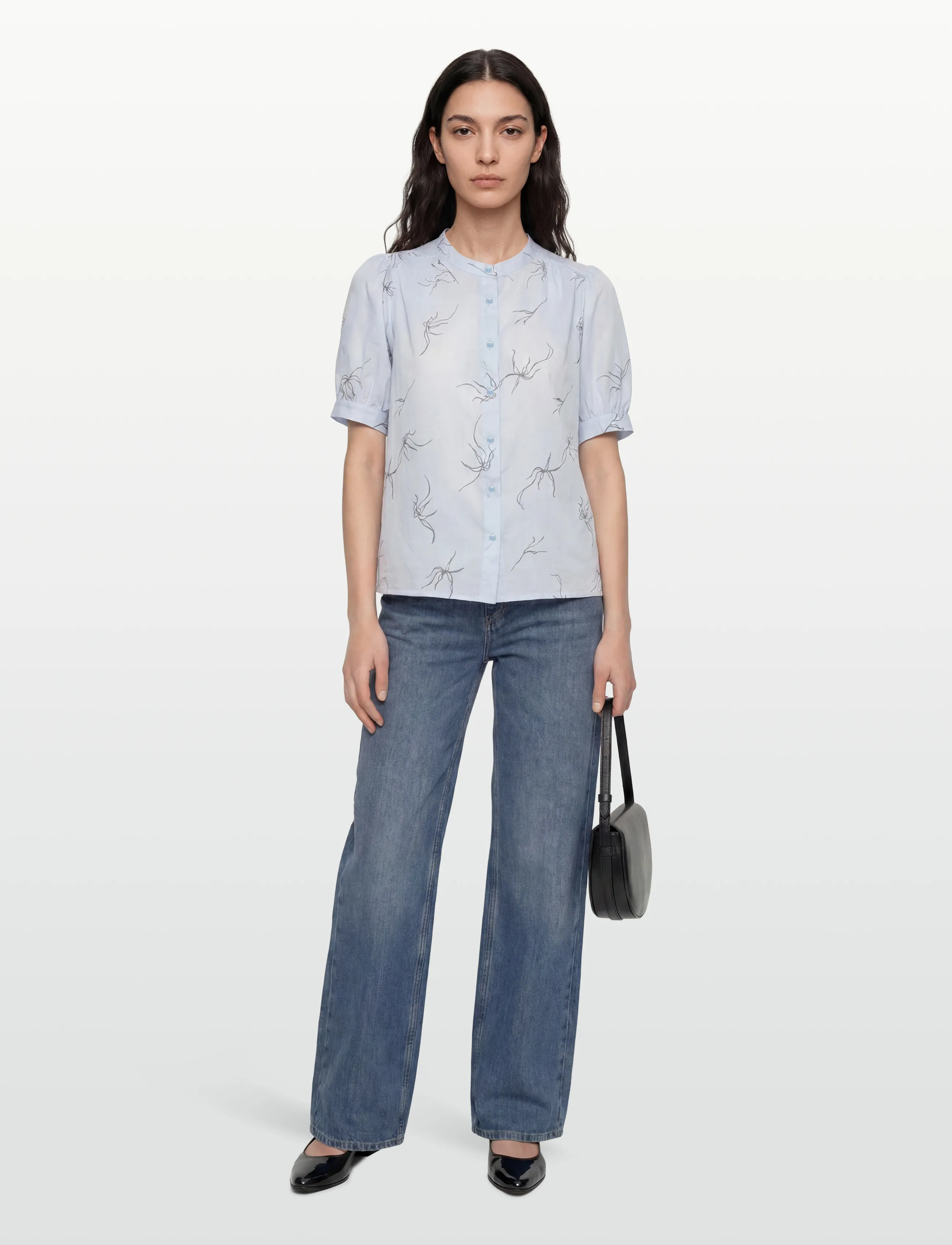 Levete Room LR-PORTIA - Blusen - 6262C - HEATHER COMBI / blue