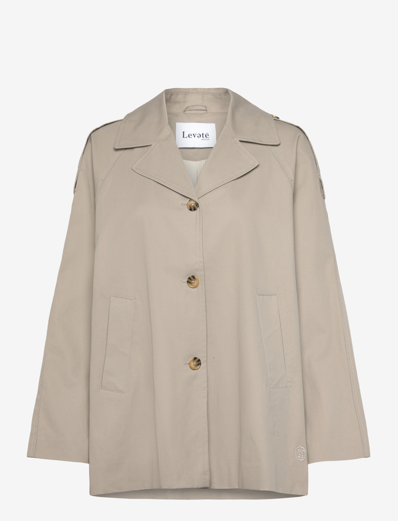 Levete Room - LR-PIPER - trenchcoats - 1195 - island fossil - 0