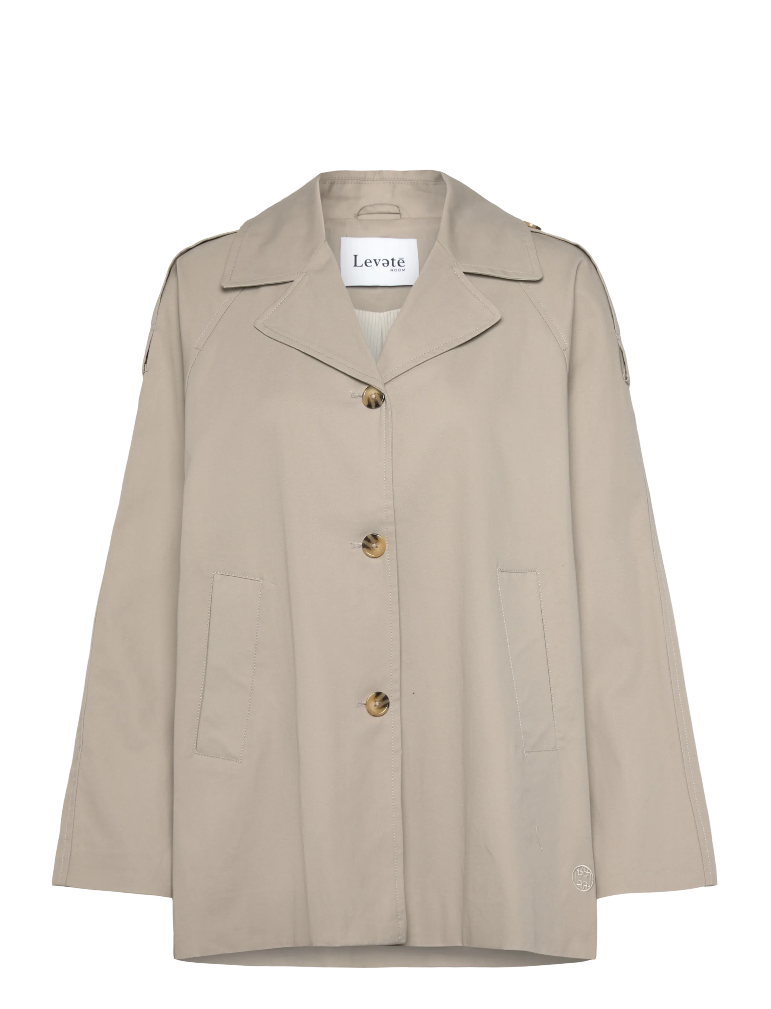 Levete Room LR-PIPER - Vårkappor - 1195 - ISLAND FOSSIL / beige