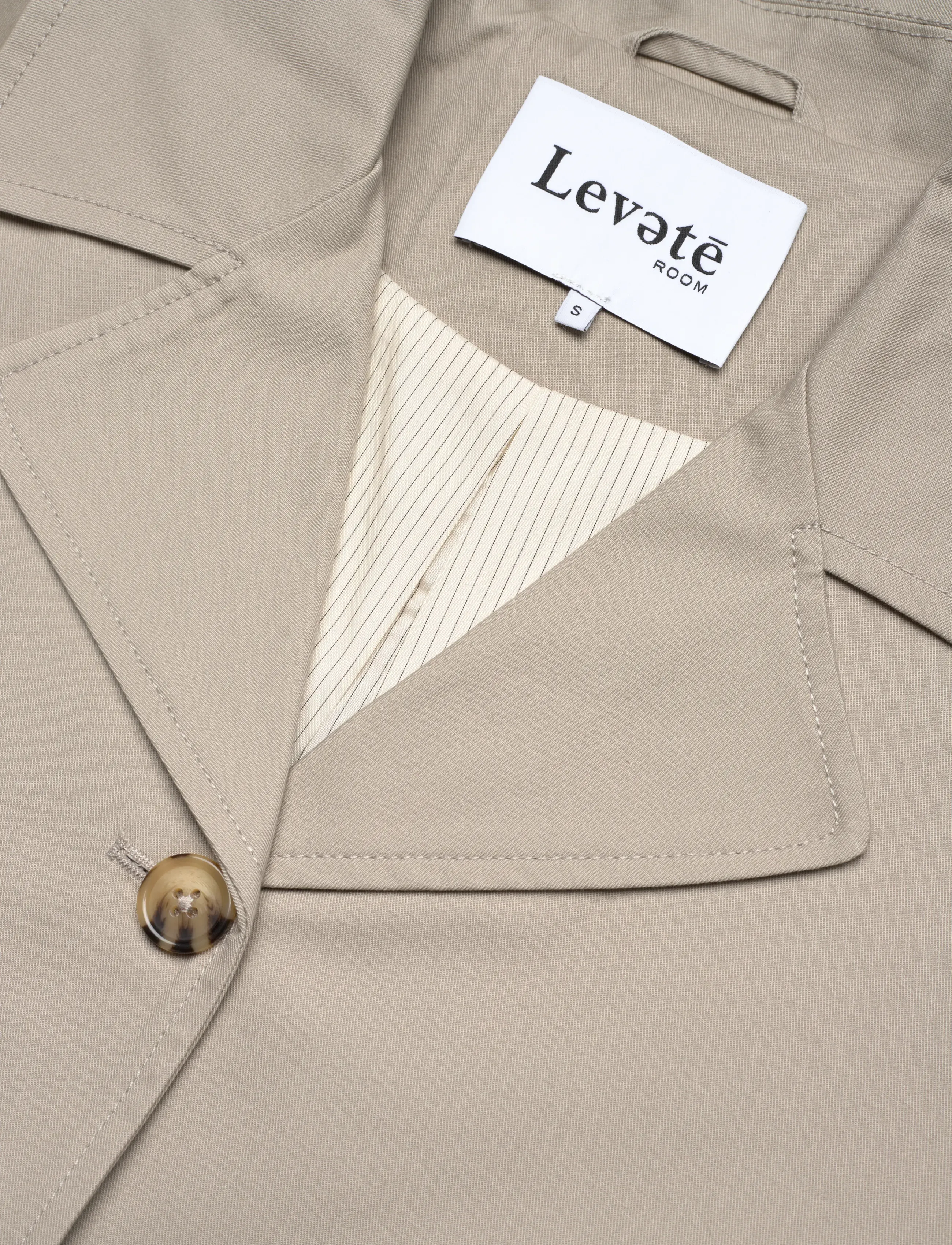 Levete Room - LR-PIPER - trench coats - 1195 - island fossil - 2
