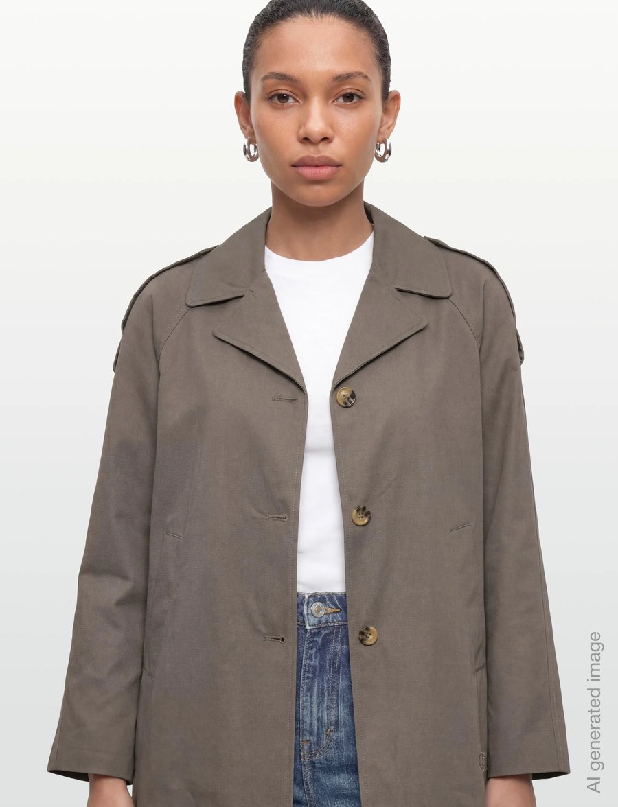 Levete Room - LR-PIPER - trench coats - 8845 - falcon - 3