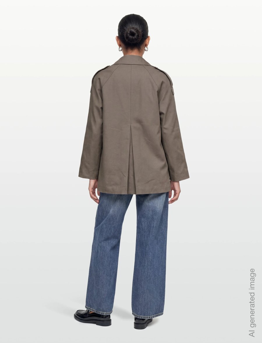 Levete Room - LR-PIPER - trench coats - 8845 - falcon - 4
