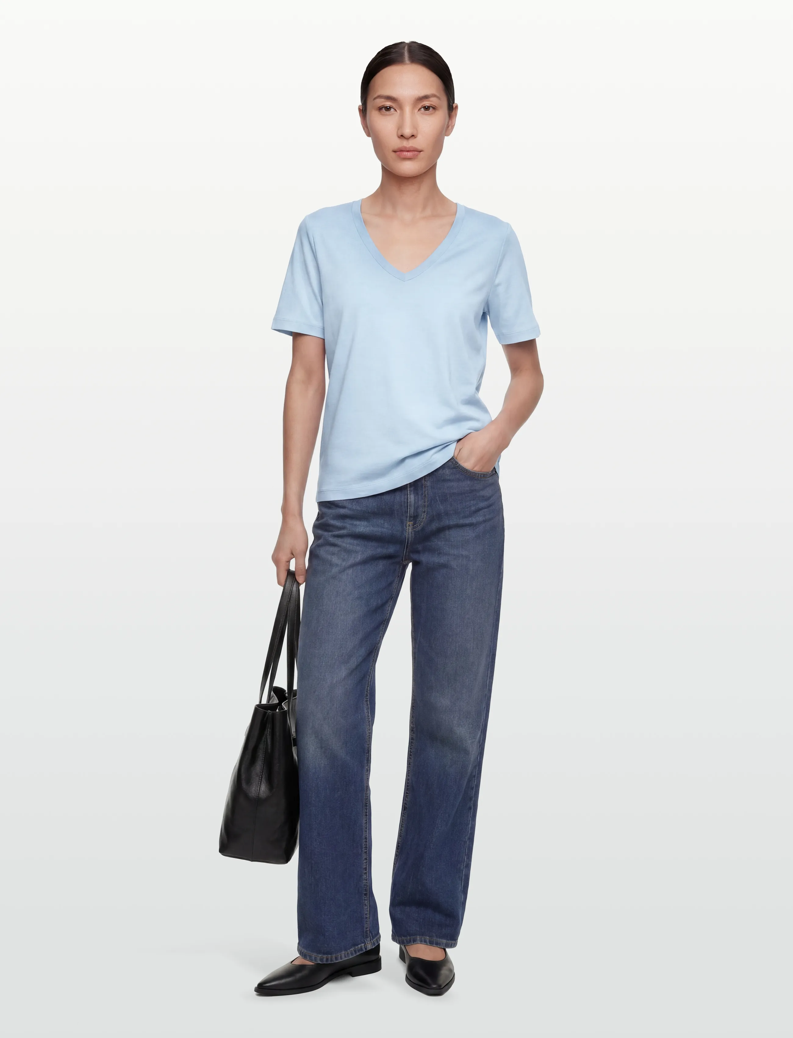 Levete Room Lr-Paloma, XS, Blue, T-Shirts & Toppe > Kortærmede, Dame