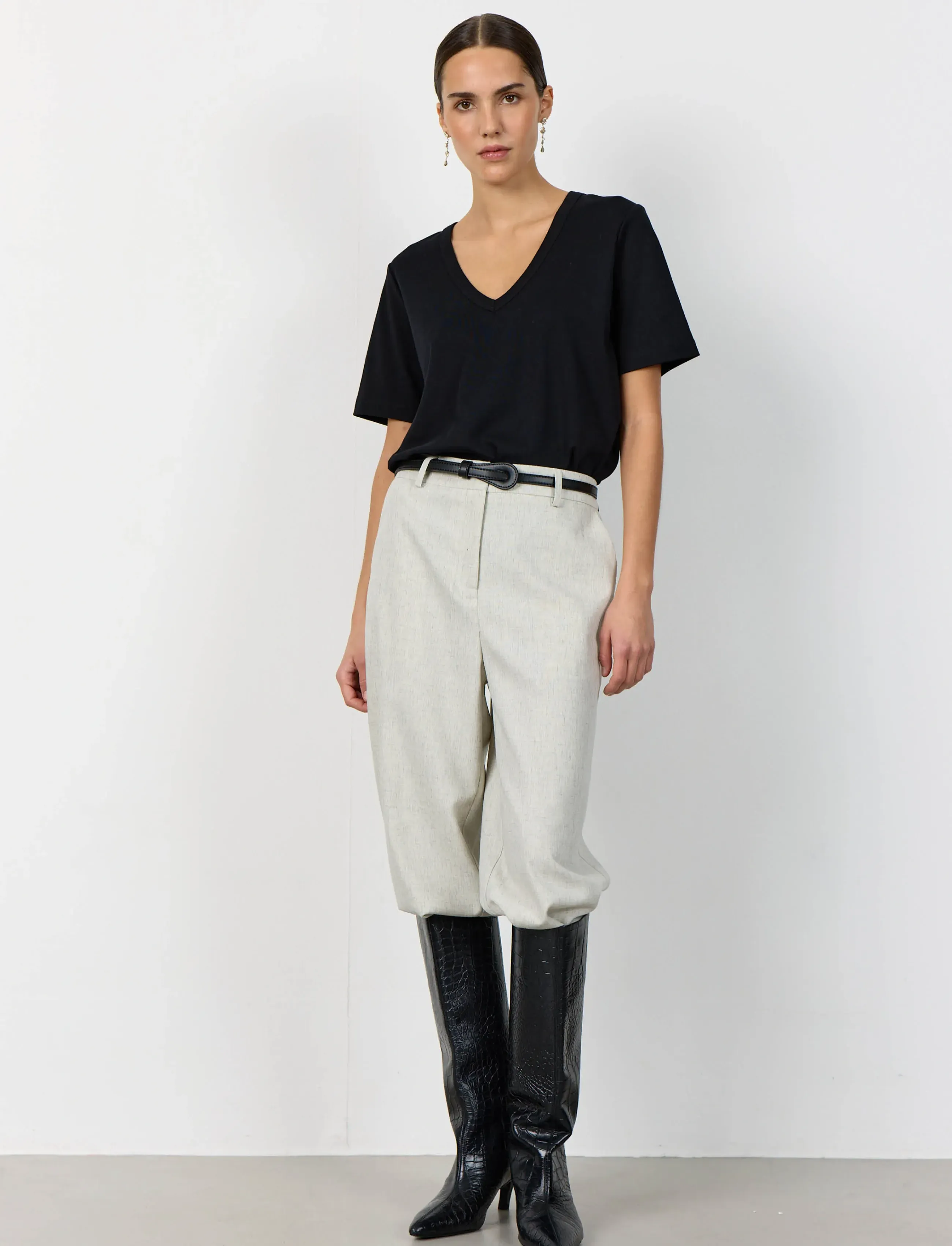 Levete Room Lr-Paloma, S, Black, T-Shirts & Toppe > Kortærmede, Dame