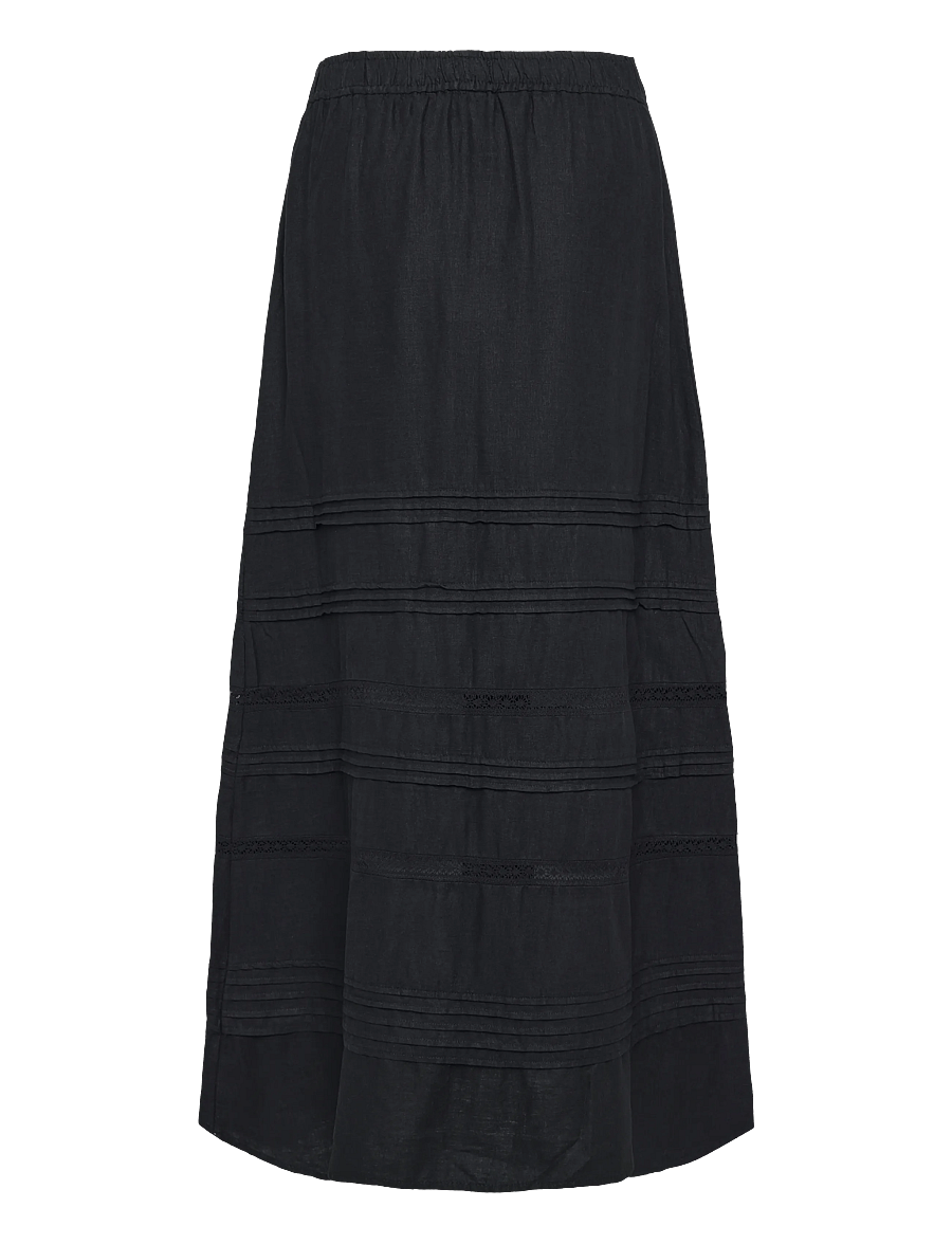 Levete Room - LR-NAJA - maxi nederdele - 9999 black - 1