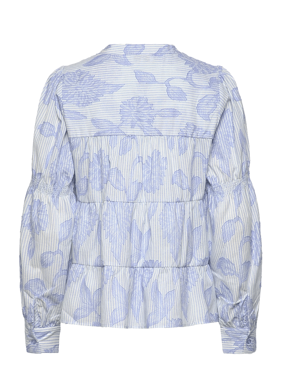 Levete Room - LR-PISA - langærmede bluser - 6262c - heather combi - 2