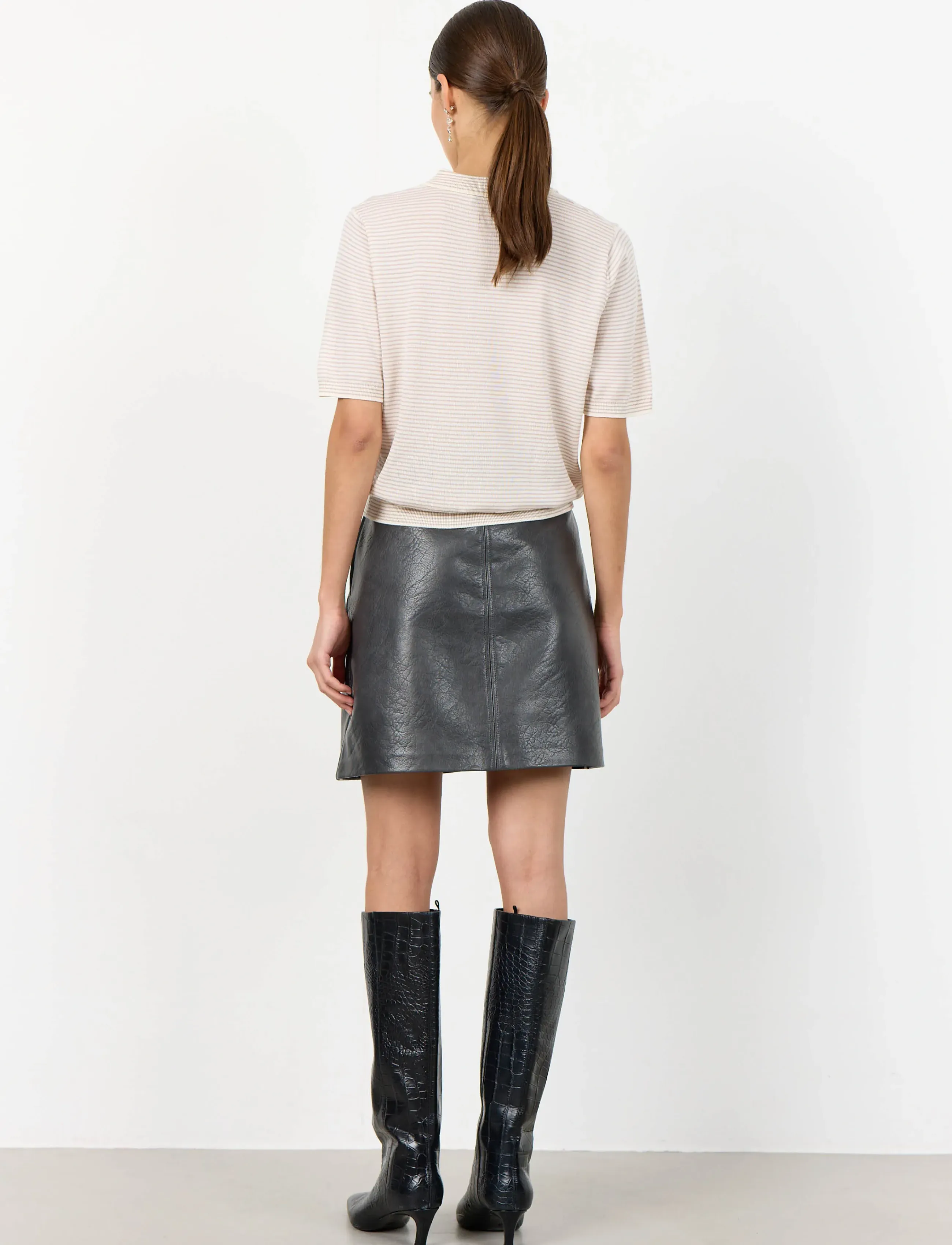 Levete Room - LR-POLENA - poloshirts - 1001c - star white combi - 4