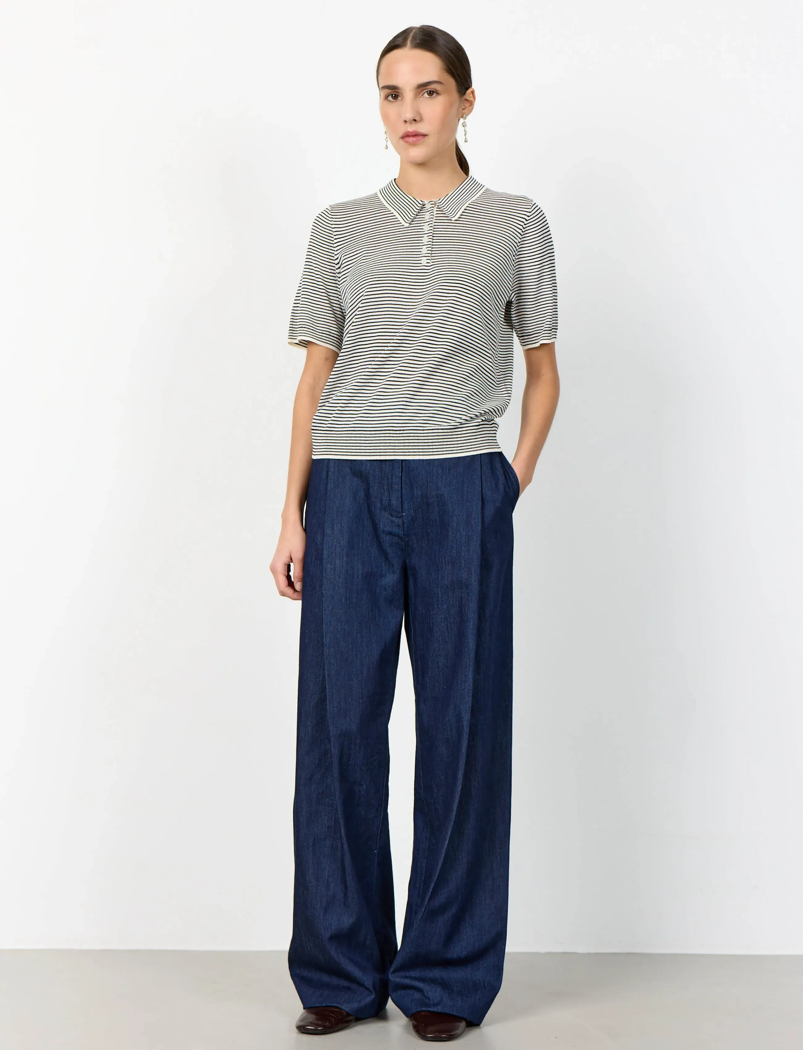 Levete Room Lr-Polena, XL, Black, T-Shirts Og Toppe > Poloer, Dame