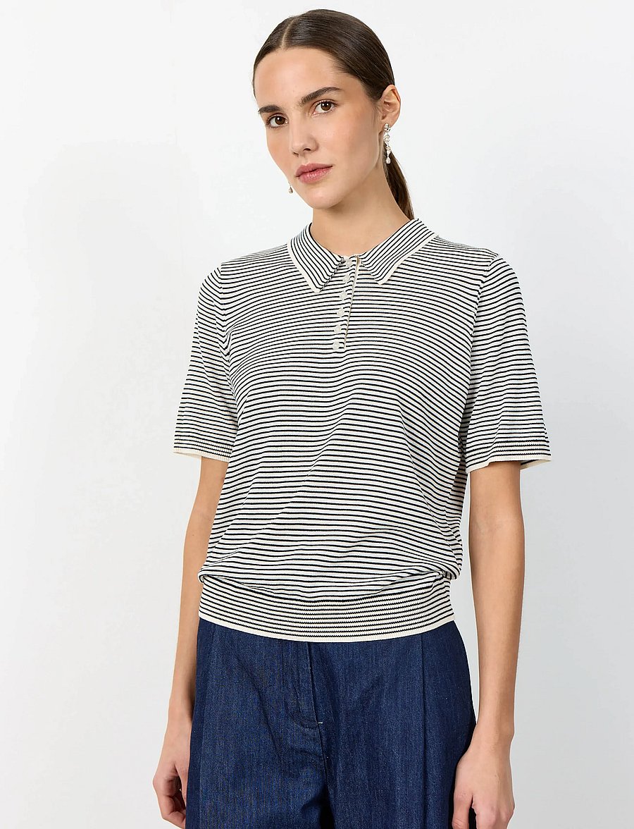 Levete Room - LR-POLENA - poloshirts - 9999 black combi - 4