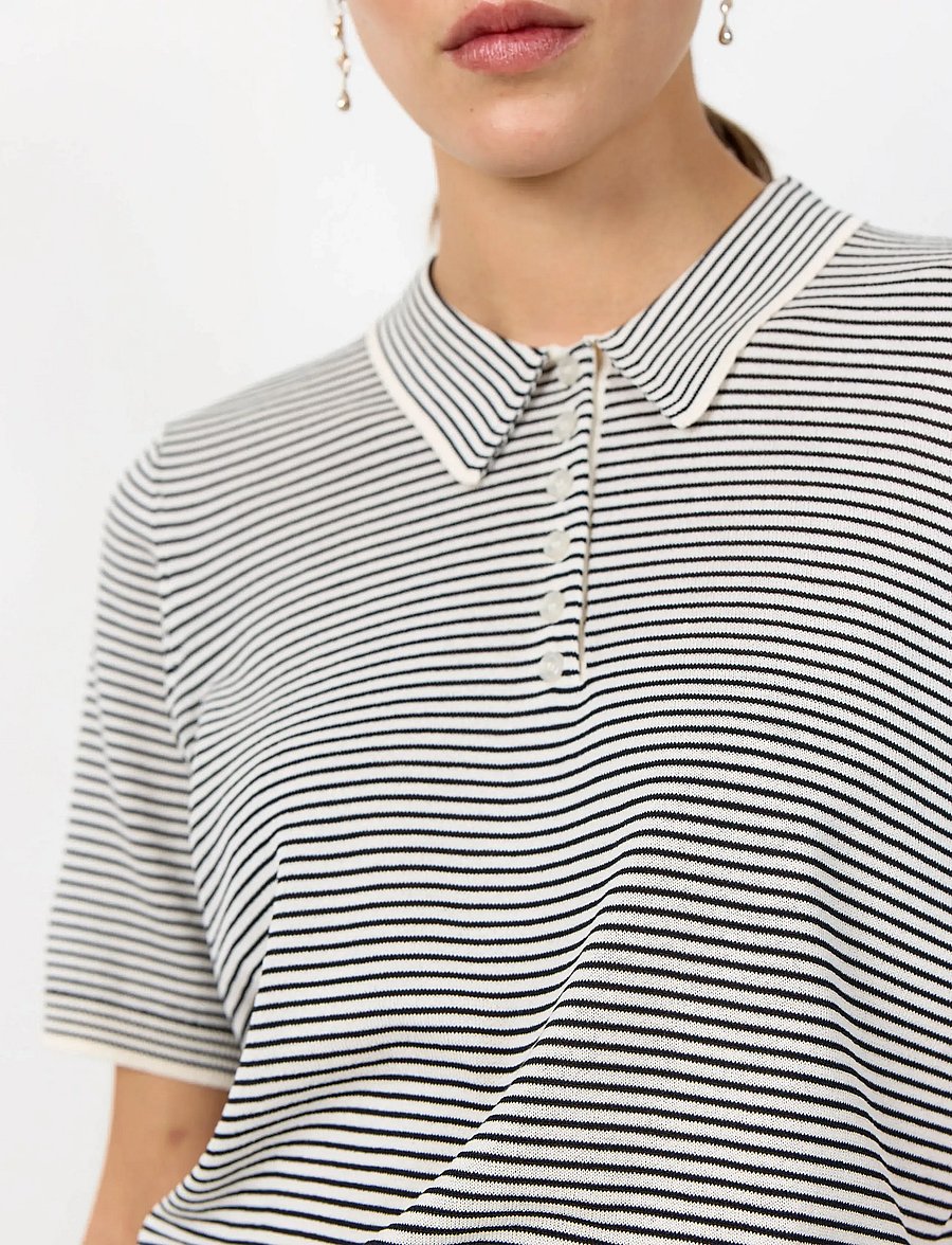 Levete Room - LR-POLENA - poloshirts - 9999 black combi - 5