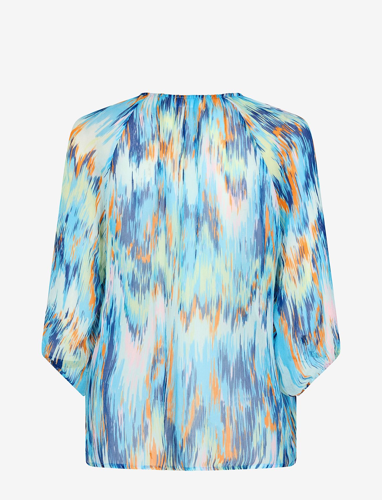 Levete Room - LR-BOLETTE - langærmede bluser - l252c - aqua combi - 1