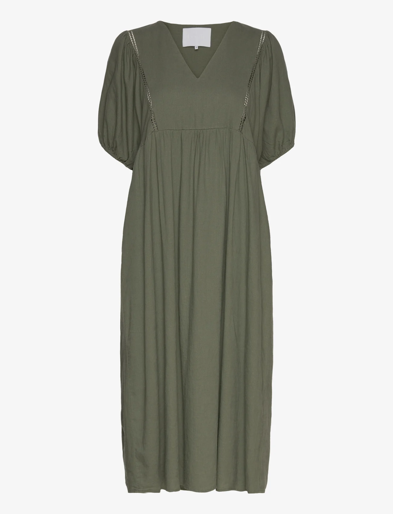 Levete Room - LR-NAJA - marškinių tipo suknelės - l737 - moss green - 0