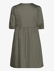 Levete Room - LR-ISLA SOLID - krótkie sukienki - l737 - moss green - 1