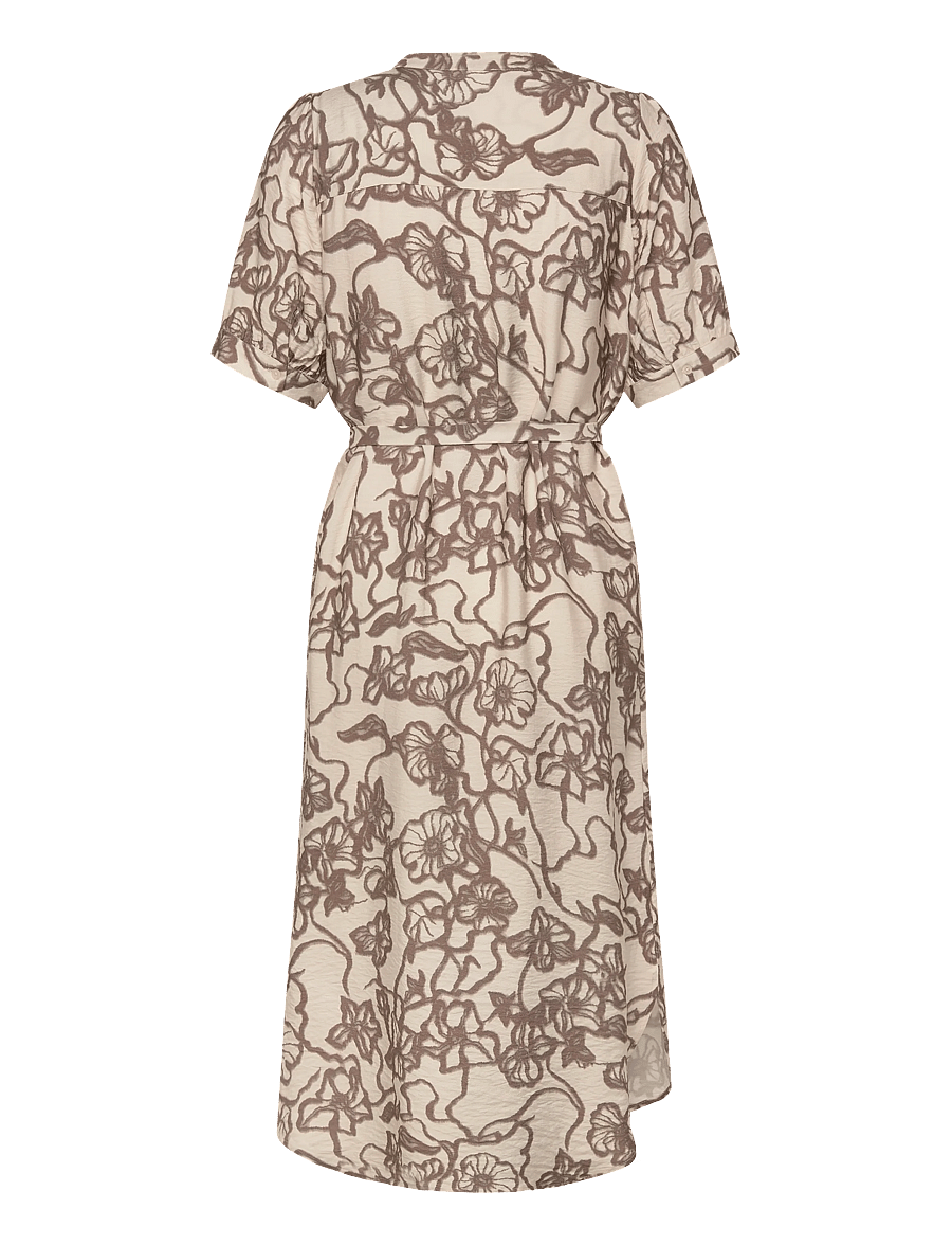 Levete Room - LR-RYA - summer dresses - 1185c - turtledove combi - 1