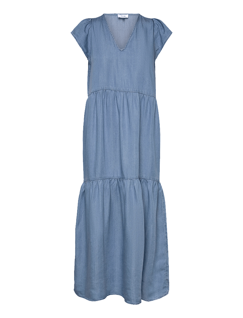 Levete Room - LR-RORA - sommerkjoler - 2085 - mid blue denim - 0