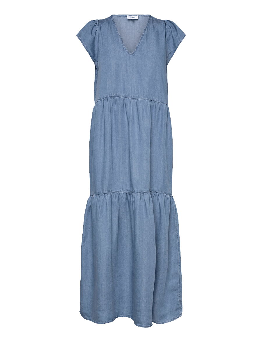 Levete Room - LR-RORA - sumarkjólar - 2085 - mid blue denim - 0