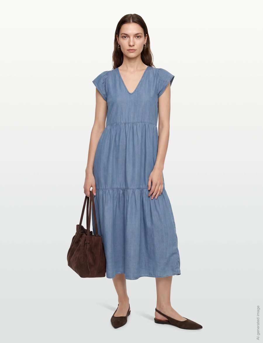 Levete Room - LR-RORA - suvekleidid - 2085 - mid blue denim - 0