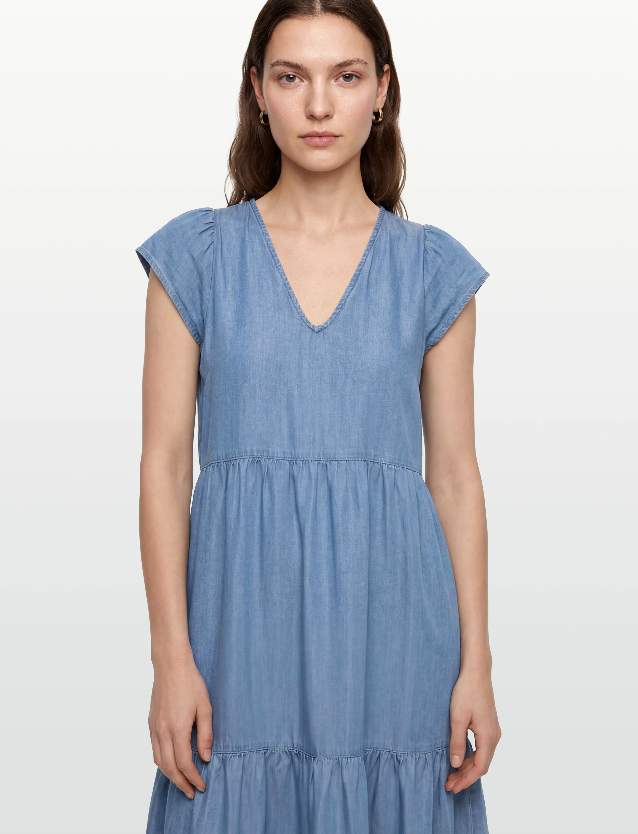 Levete Room - LR-RORA - sommarklänningar - 2085 - mid blue denim - 3