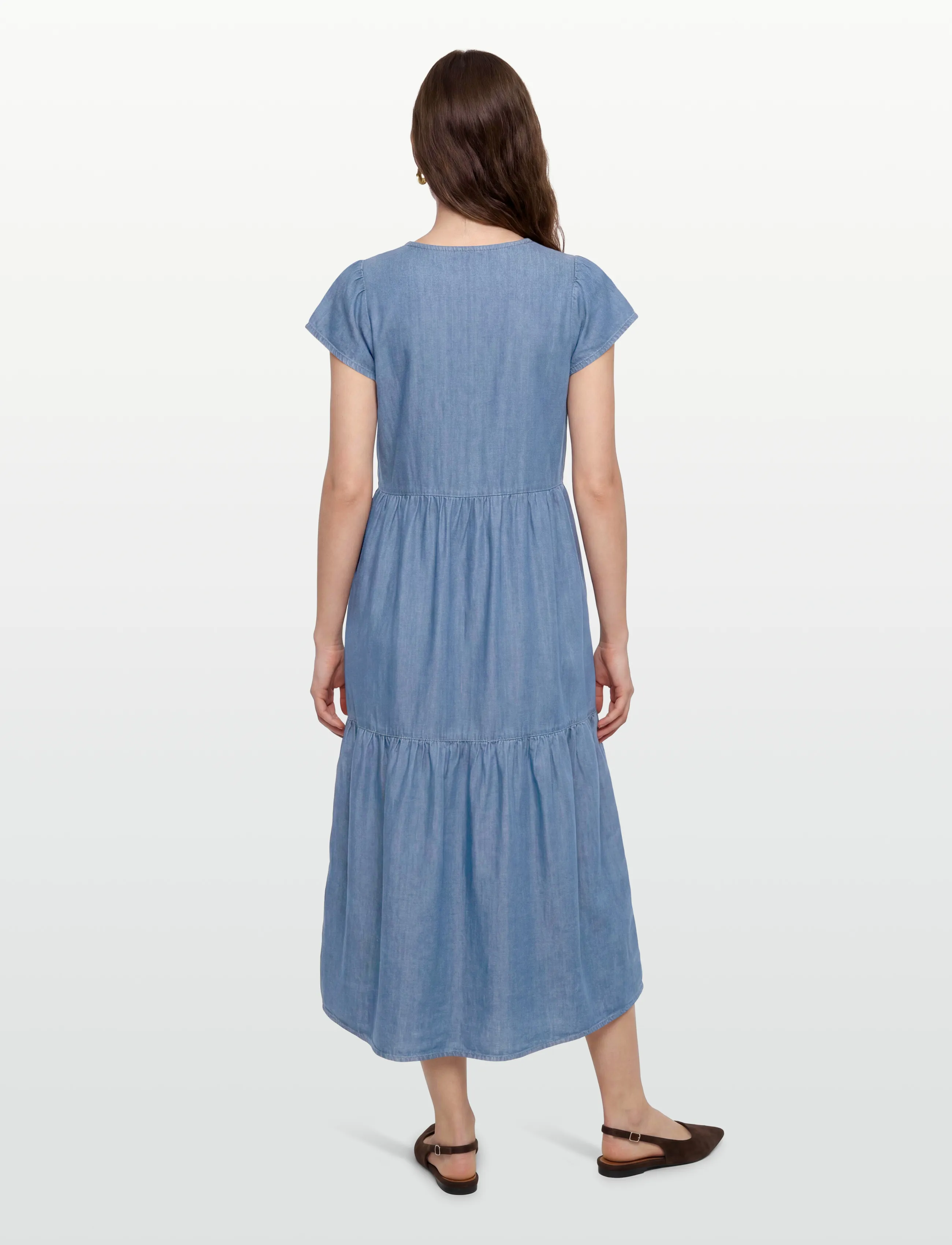 Levete Room - LR-RORA - sommarklänningar - 2085 - mid blue denim - 4