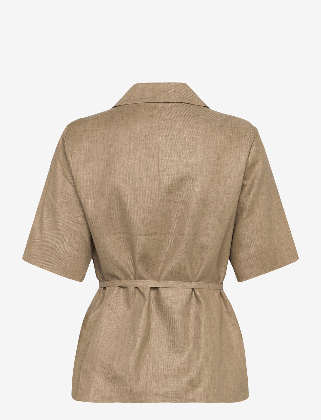 Levete Room - LR-RIOT - blazere med bælte - 91020 - plaza taupe mel. - 1