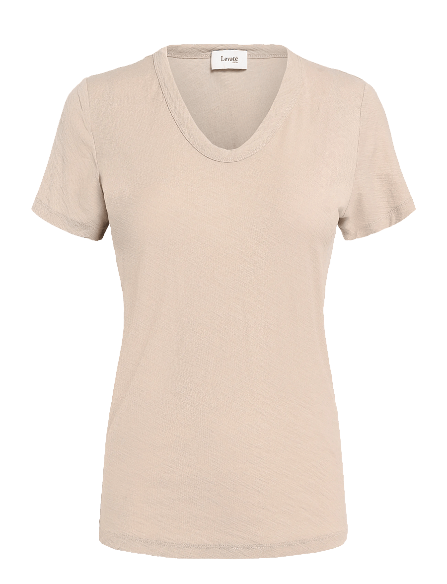 Levete Room - LR-ANY - t-shirts - 1020 - plaza taupe - 0