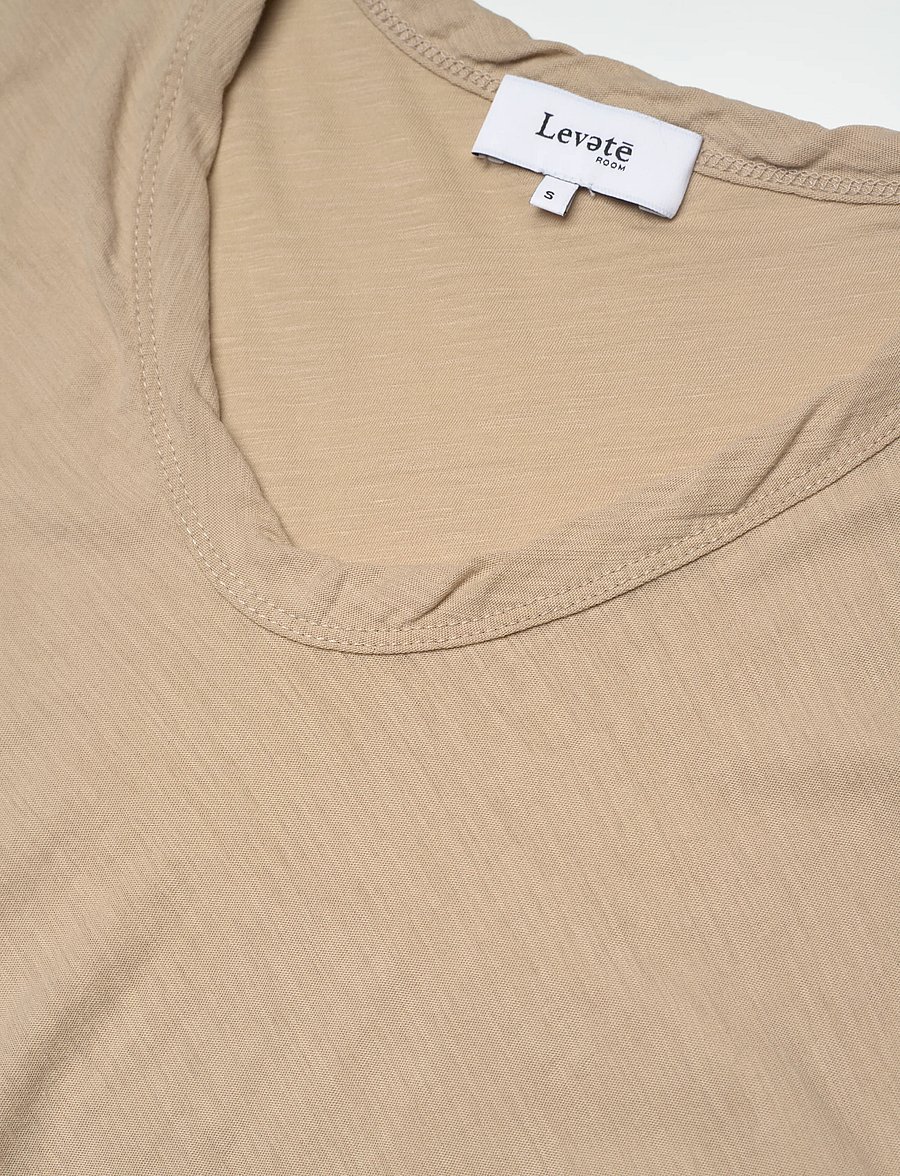 Levete Room - LR-ANY - t-shirts - 1020 - plaza taupe - 2