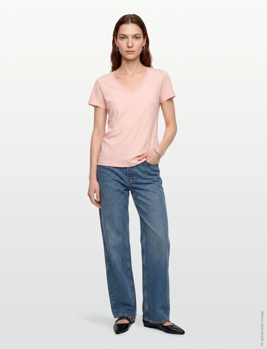 Levete Room - LR-ANY - t-shirts - 4119 - veiled pink - 0