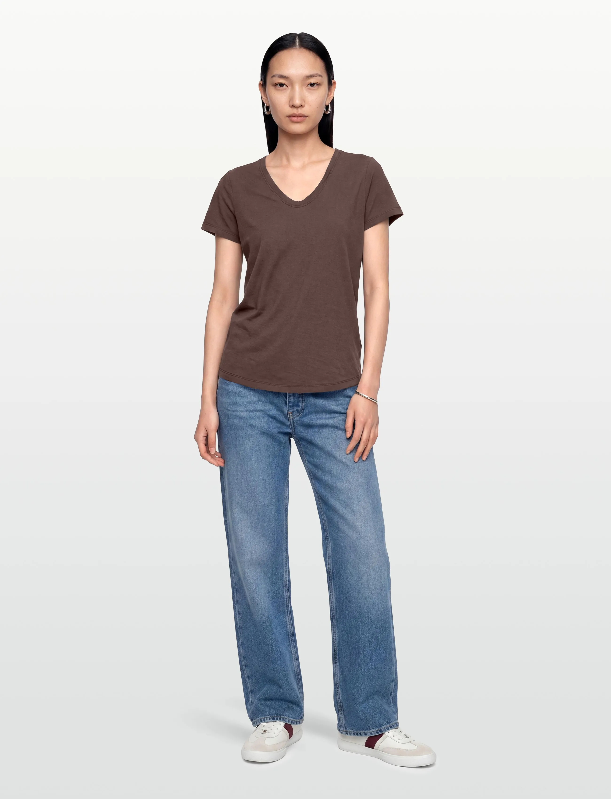 Levete Room Lr-Any, L, Brown, T-Shirts & Toppe > Kortærmede, Dame