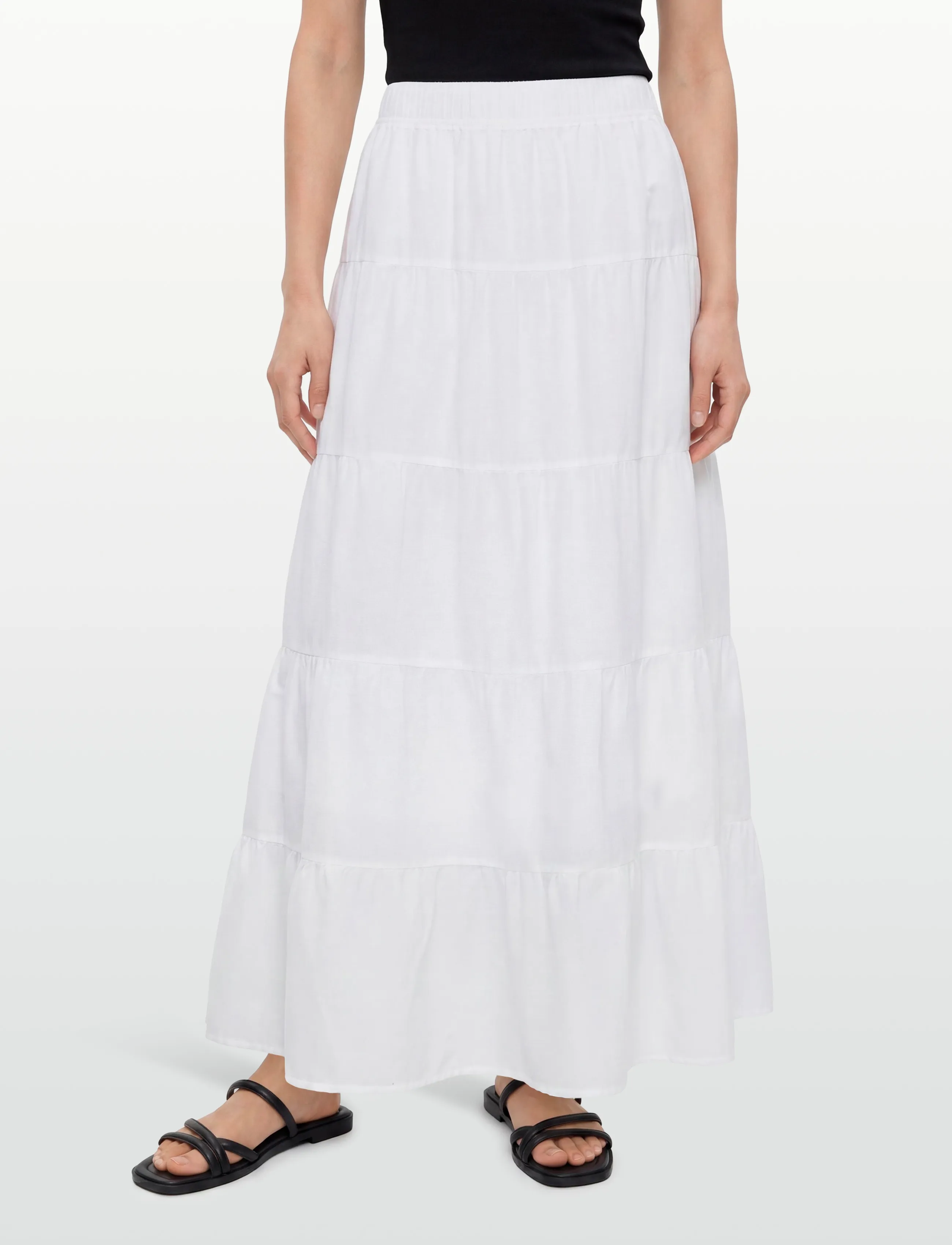 Levete Room - LR-ROSY - vidutinio ilgio sijonai - 1000 white - 3
