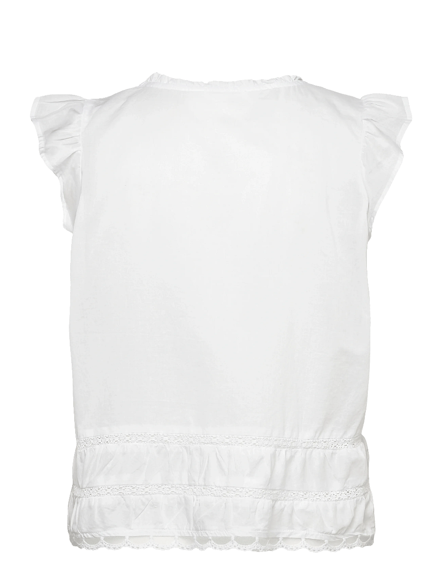 Levete Room - LR-ROSY - short-sleeved blouses - 1000 white - 1