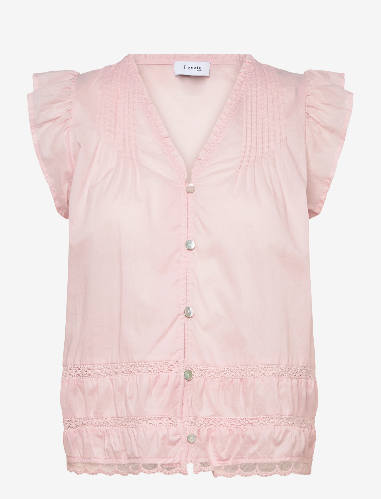 Levete Room - LR-ROSY - kortærmede bluser - 4119 - veiled pink - 1