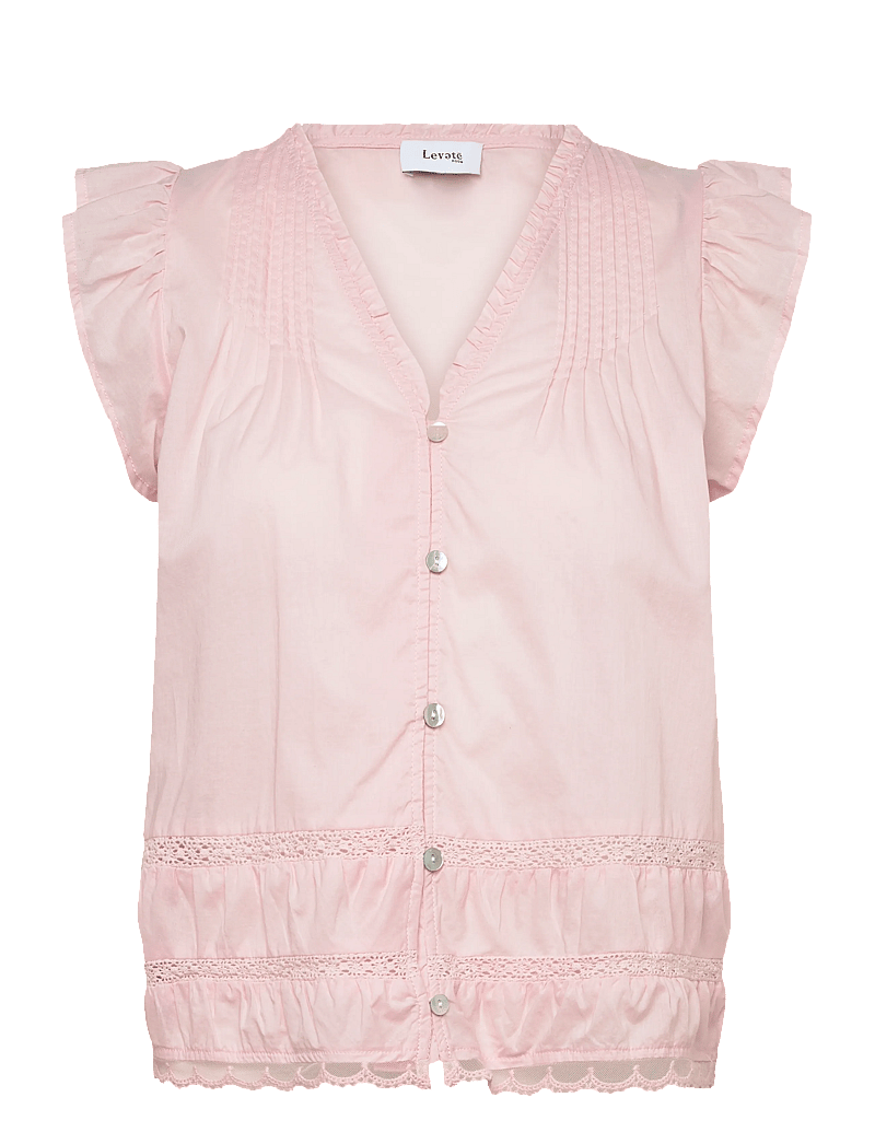 Levete Room - LR-ROSY - kortærmede bluser - 4119 - veiled pink - 1