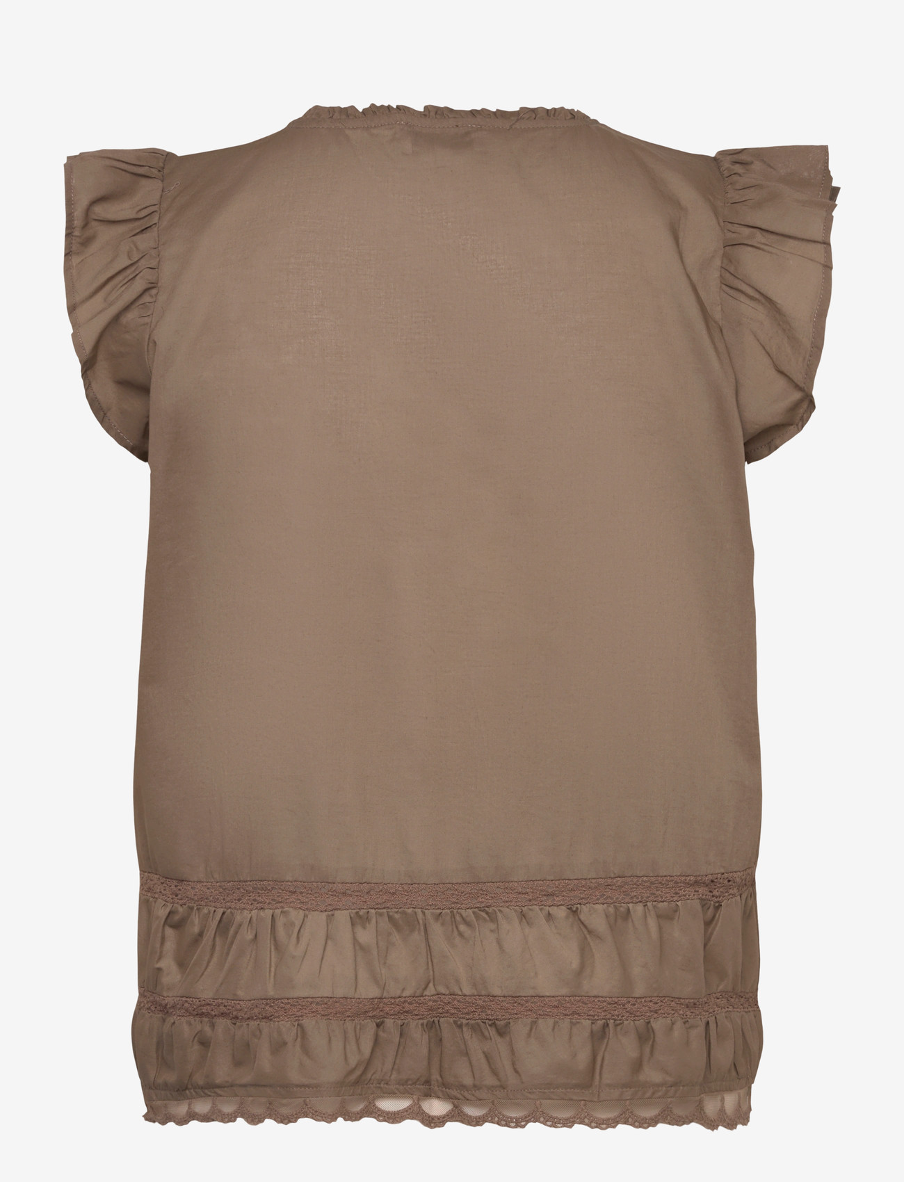 Levete Room - LR-ROSY - kurzämlige blusen - 8500 - fossil - 1