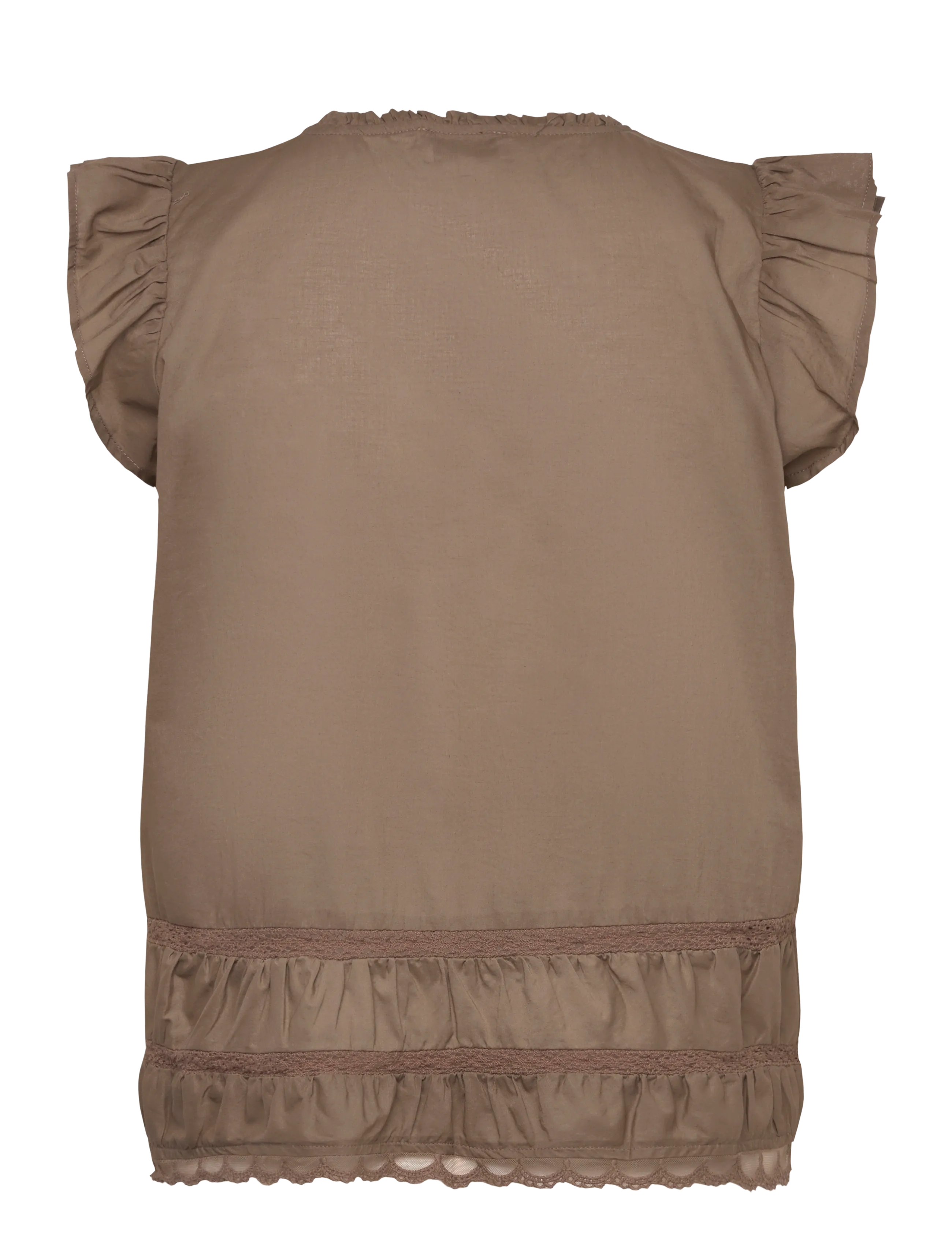 Levete Room - LR-ROSY - kurzärmelige blusen - 8500 - fossil - 1