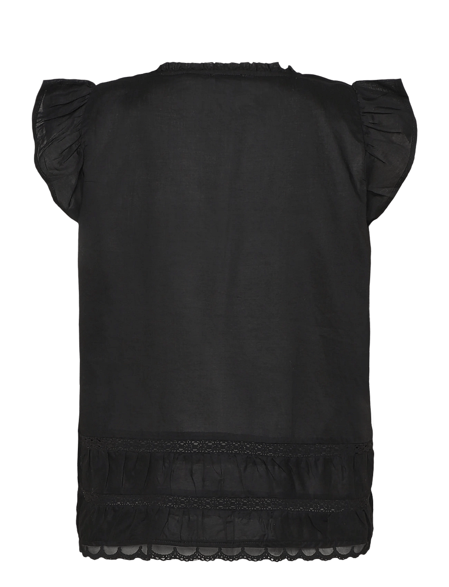 Levete Room - LR-ROSY - kortærmede bluser - 9999 black - 1
