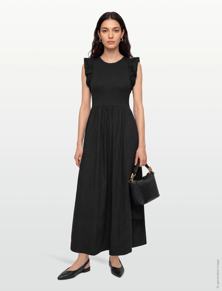 Levete Room - LR-KOWA - maxiklänningar - 9999 black - 0