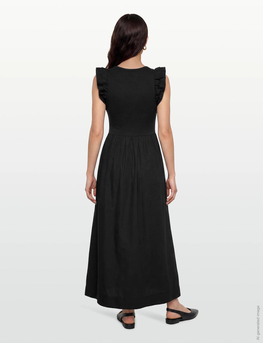 Levete Room - LR-KOWA - maxiklänningar - 9999 black - 4