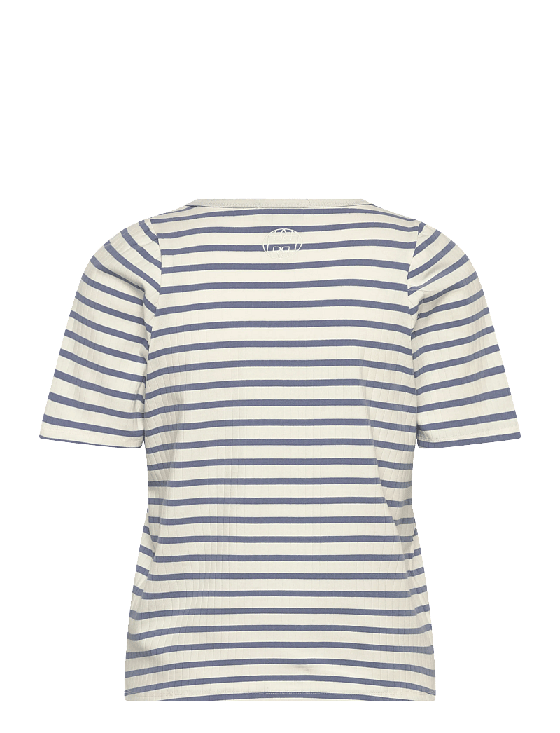 Levete Room - LR-NEDDIE - t-shirts - 6415c - stone wash combi - 1