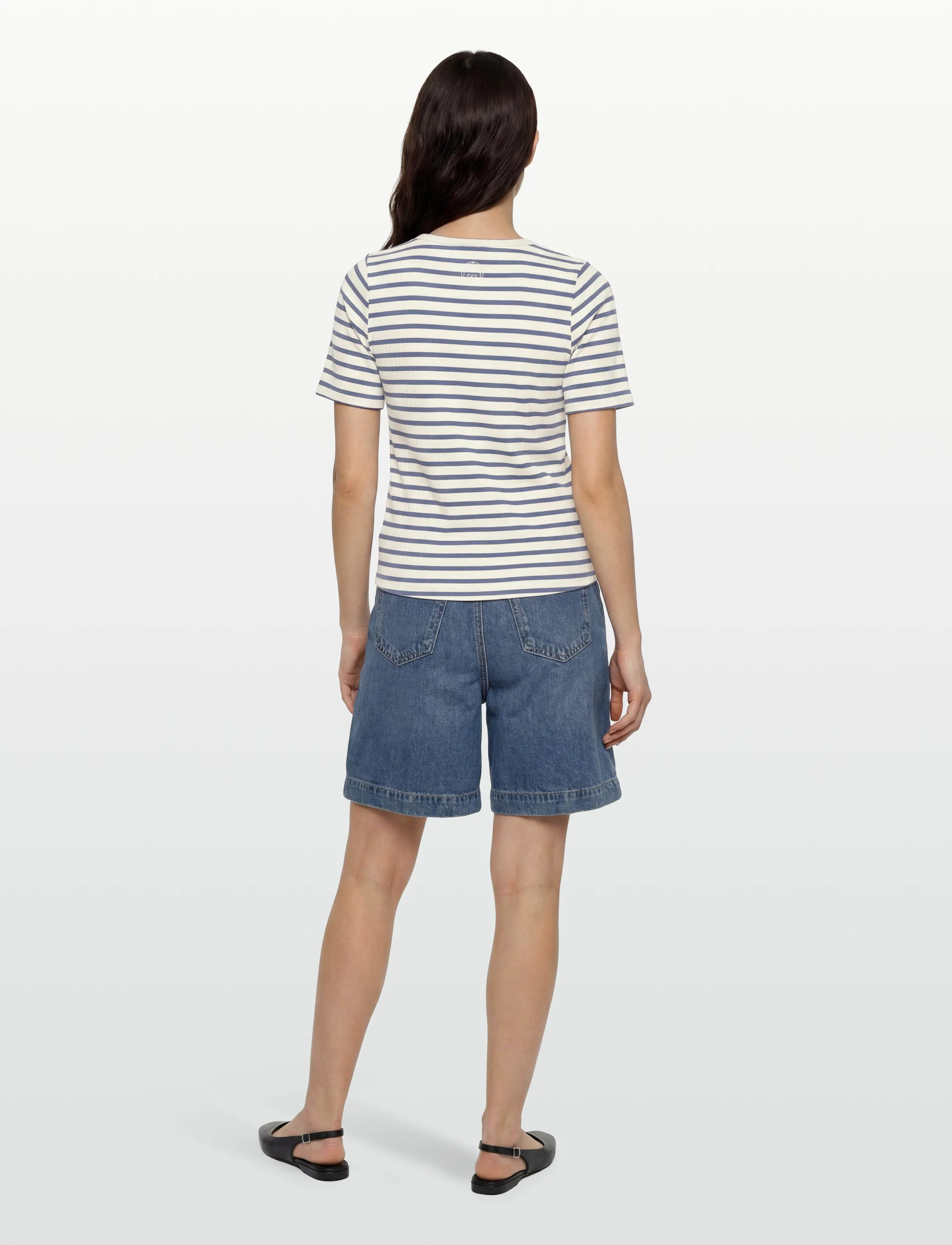 Levete Room - LR-NEDDIE - t-shirts - 6415c - stone wash combi - 4